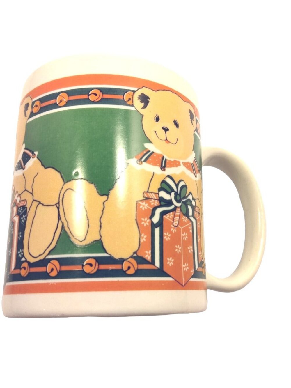 Houston Foods Teddy Bear Christmas Coffee Mug Cup